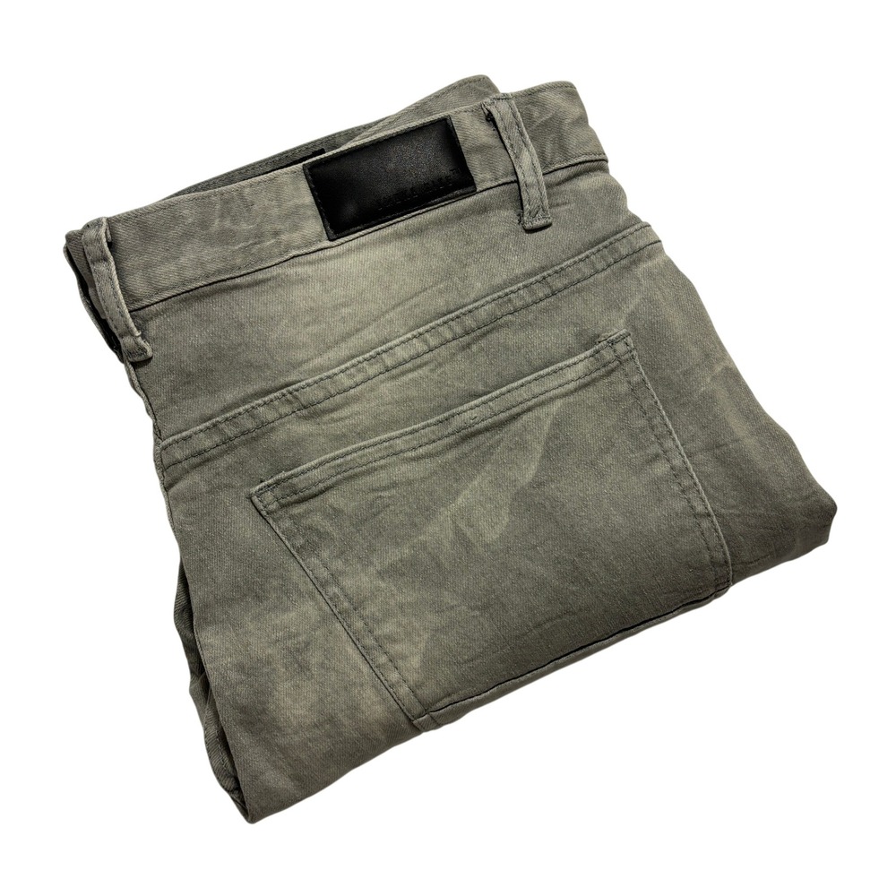 Smoke Rise Mens Gray Distressed Slim Fit Jeans JP22508DTZ Size 34x32 Streetwear
